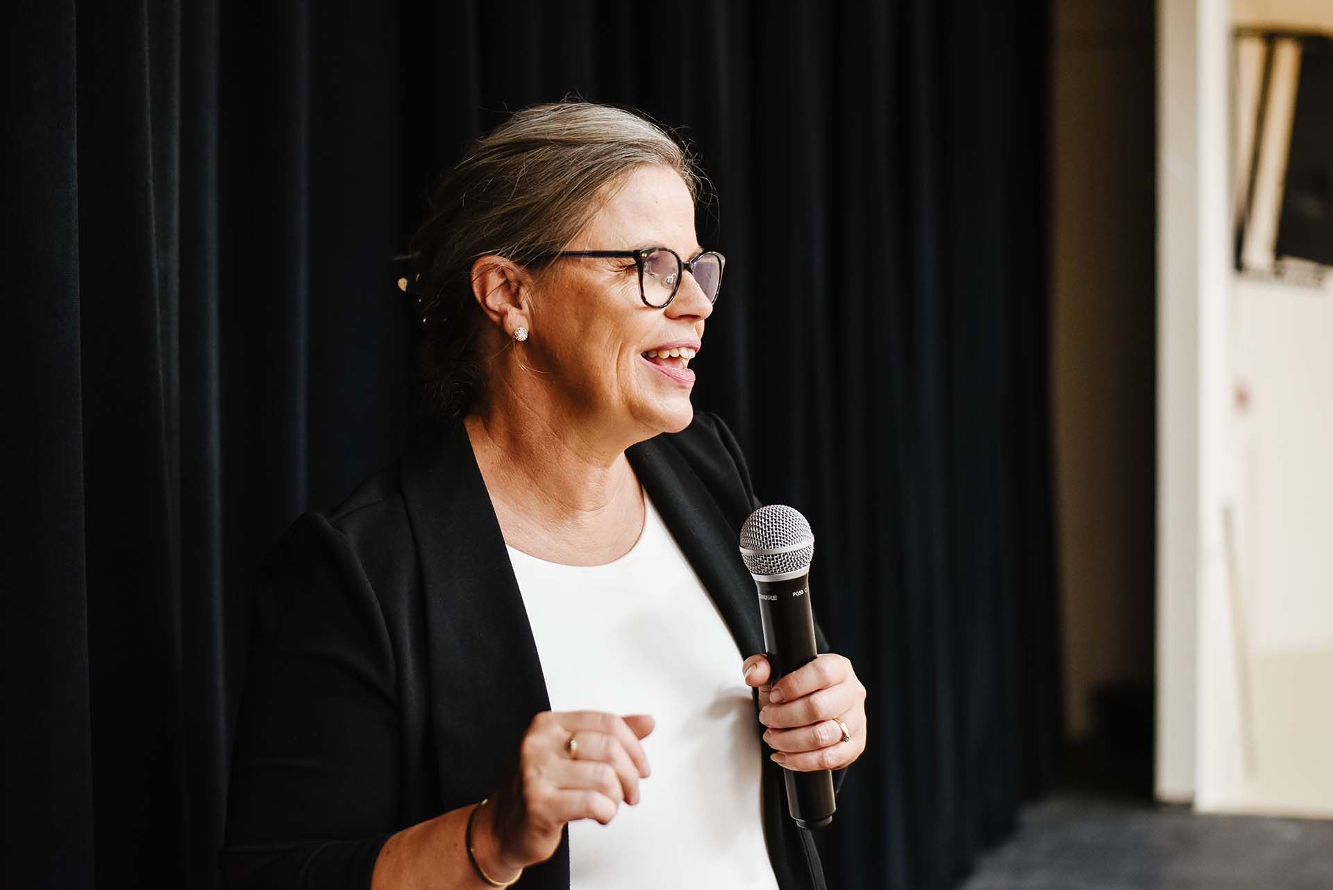 Doreen Speaking at an event
