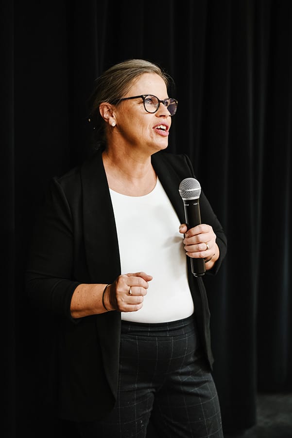 Speaking at an event