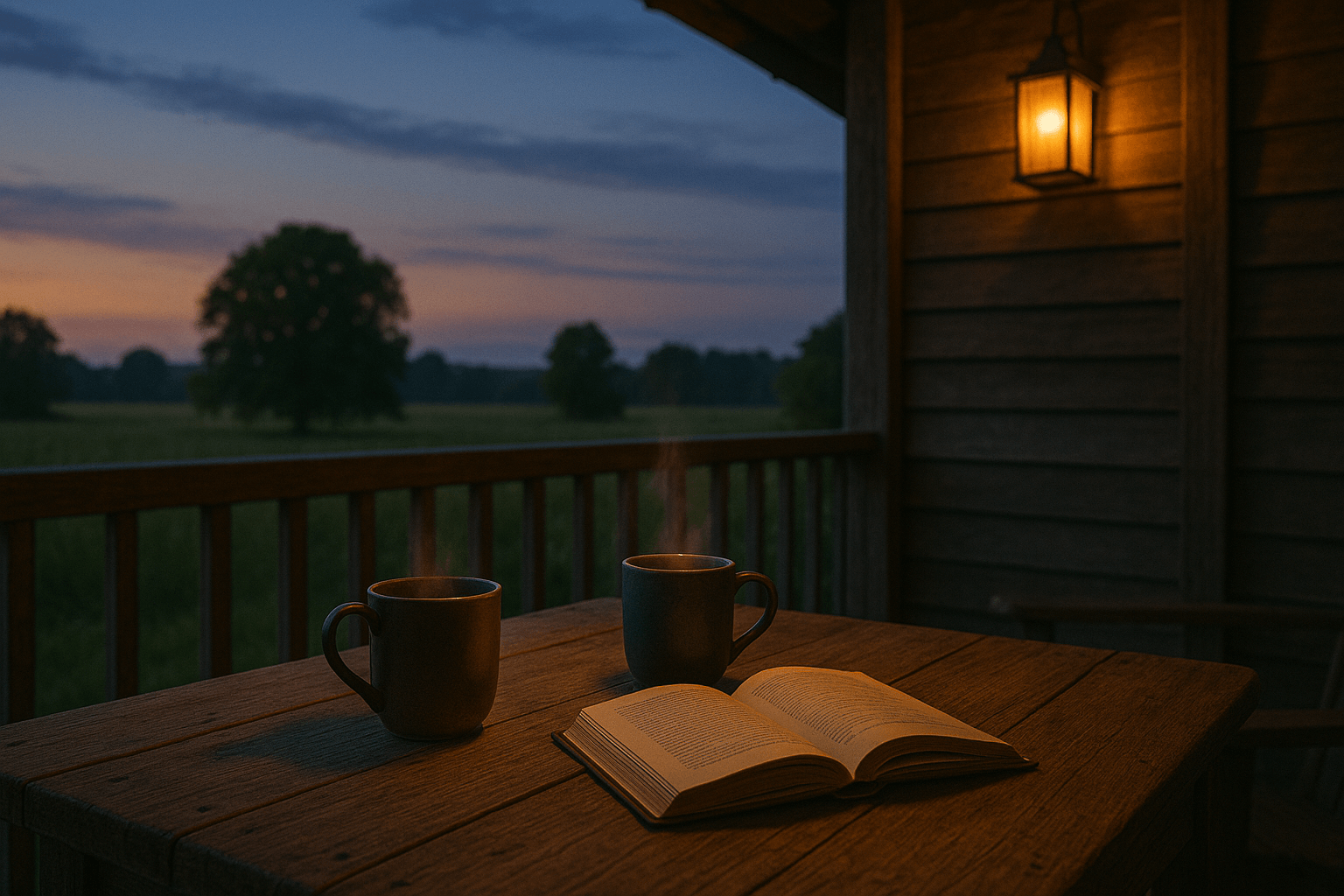 A single candle glowing in a farmhouse window, symbolizing hope in darkness